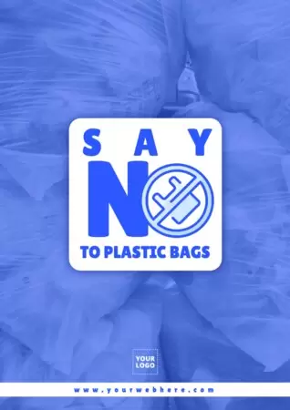 Editez une affiche Stop à la pollution plastique