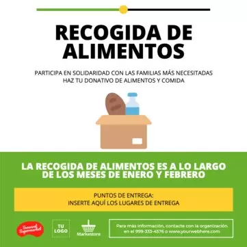 Editar un cartel para supermercado