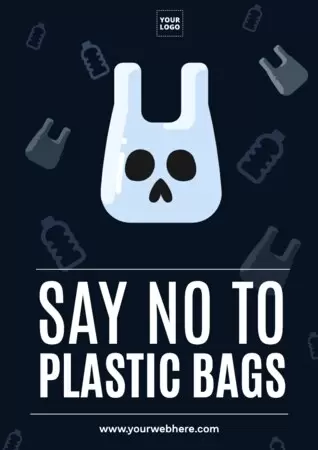 Editez une affiche Stop à la pollution plastique
