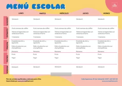 Edita un planner mensual