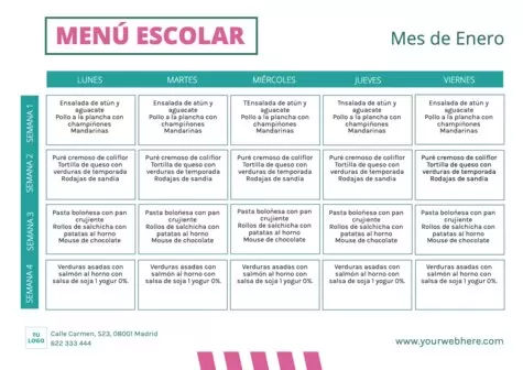 Edita un planner mensual