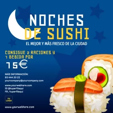 Edita un menú de sushi