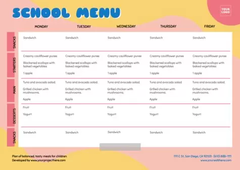 Modifica un planner mensile