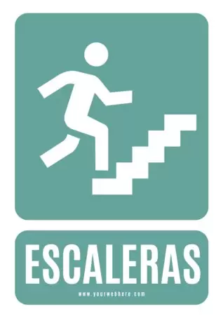 Edita un cartel para escaleras