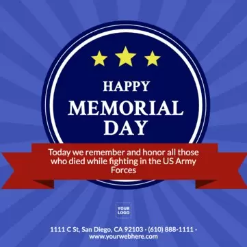 Edit a Memorial Day template