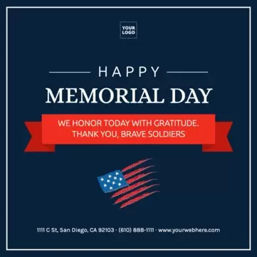 Edit a Memorial Day template