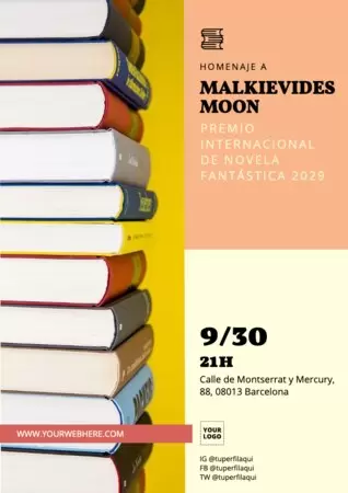 Edita un diseño para promocionar tu libro