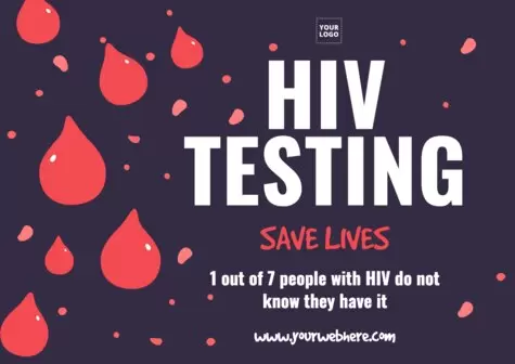 Een HIV-poster bewerken
