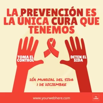 Edita un diseño sobre el SIDA