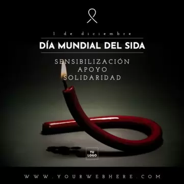 Edita un diseño sobre el SIDA