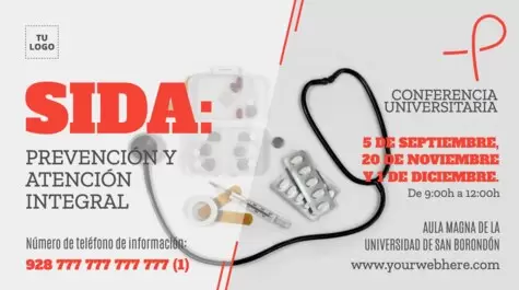 Edita un diseño sobre el SIDA