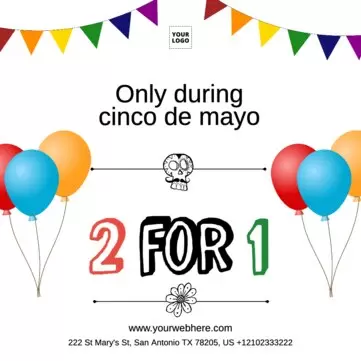 Bearbeite eine Vorlage zum „Cinco de Mayo“