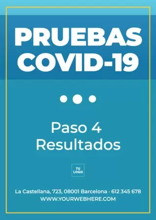 Editar un cartel de tests y vacunas