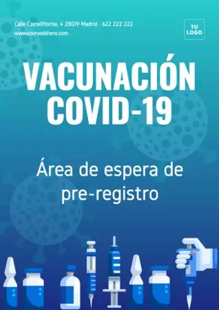 Editar un cartel de tests y vacunas