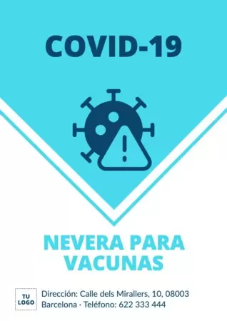 Editar un cartel de tests y vacunas