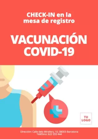 Editar un cartel de tests y vacunas