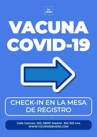 Editar un cartel de tests y vacunas