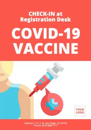 Edit a vaccine test poster
