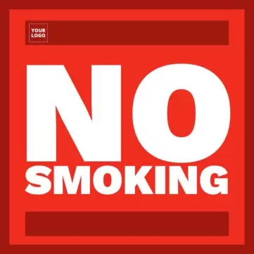 Editar um cartaz de É Proibido Fumar