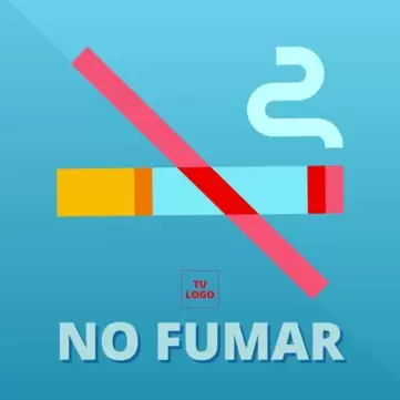 Editar un cartel de no fumar