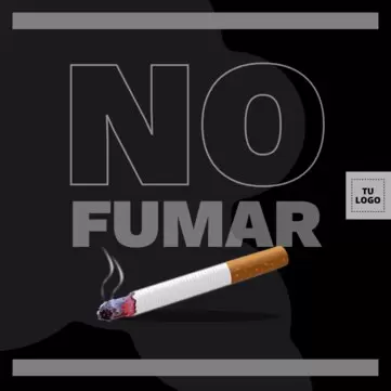Editar un cartel de no fumar