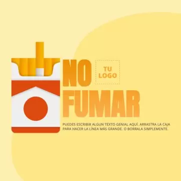 Editar un cartel de no fumar