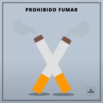 Editar un cartel de no fumar