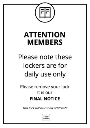 Edit a locker poster