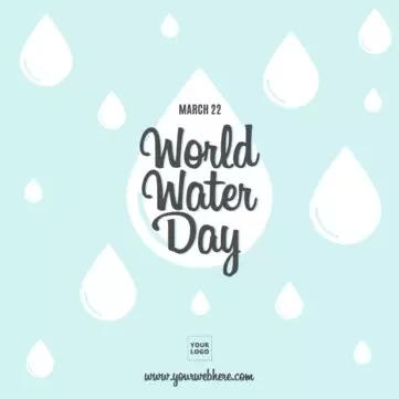 Bearbeite ein Design für den Weltwassertag