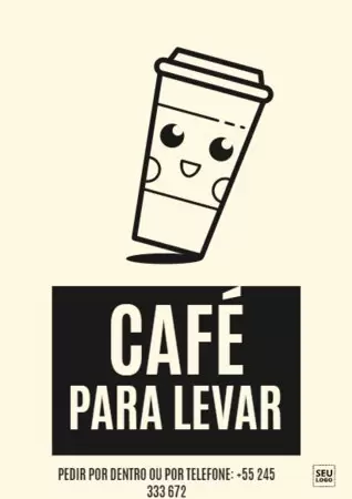 Edite um modelo para o Dia do Café