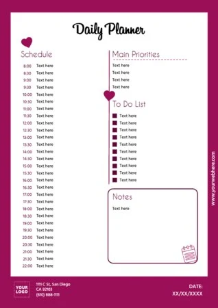 Modifica un planner giornaliero