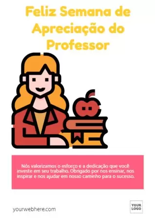 Edite um design para o Dia do Professor