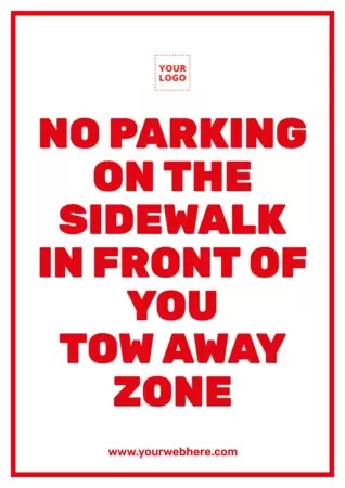 Edit a No Parking sign