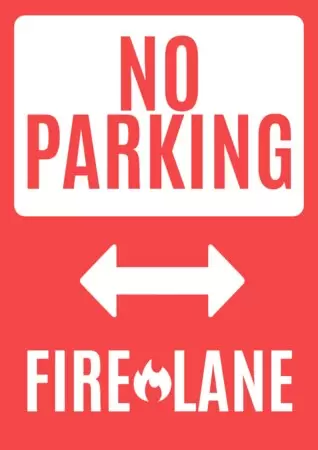 Edit a No Parking sign