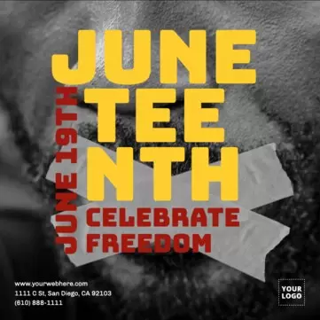 Edit a Juneteenth template