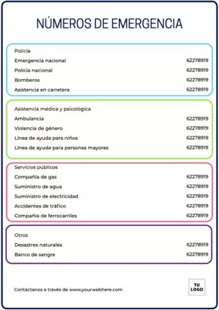 Crea una lista de teléfonos