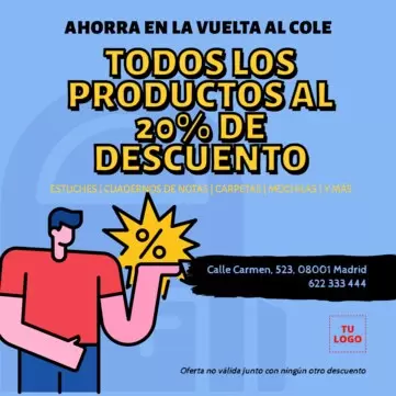 Edita un diseño de vuelta al cole