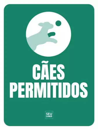 Edite um cartaz pet-friendly