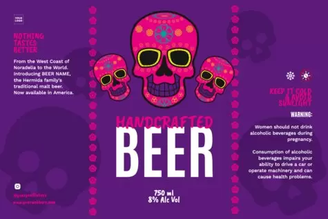 Edit a beer label design