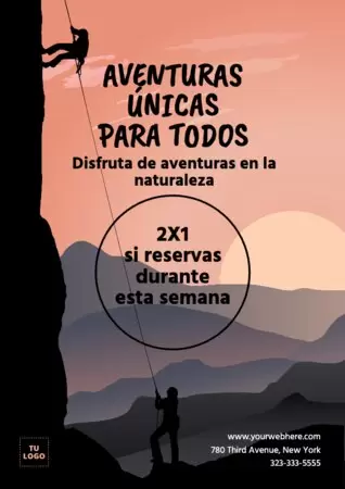 Edita un folleto de escalada