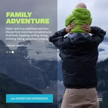 Edite templates de experiências de aventura