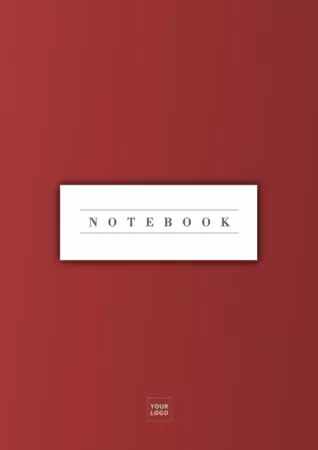 Free editable printable notebook covers