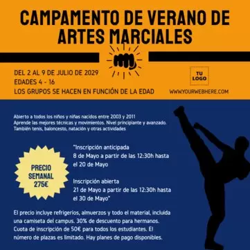 Edita un flyer de Defensa Personal