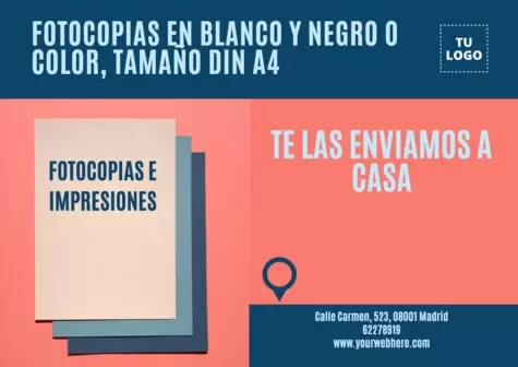 Editar una plantilla para imprentas