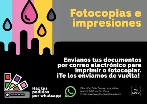 Editar una plantilla para imprentas