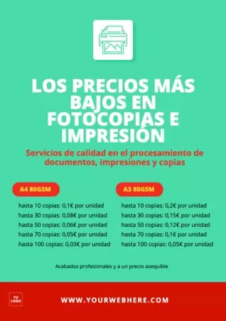 Editar una plantilla para imprentas