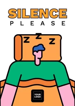 Editar um cartaz de silêncio