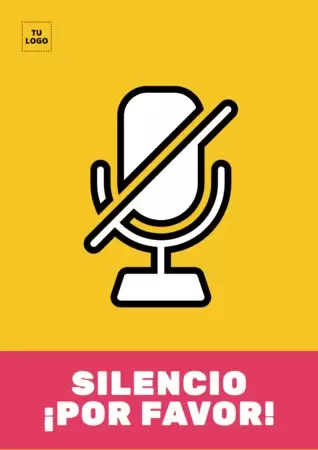 Edita un cartel de silencio 