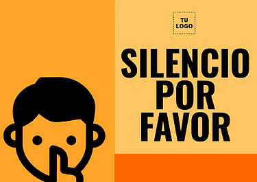Edita un cartel de silencio 