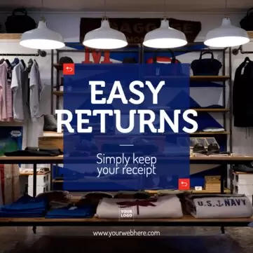 Modifica un design sulla politica di reso